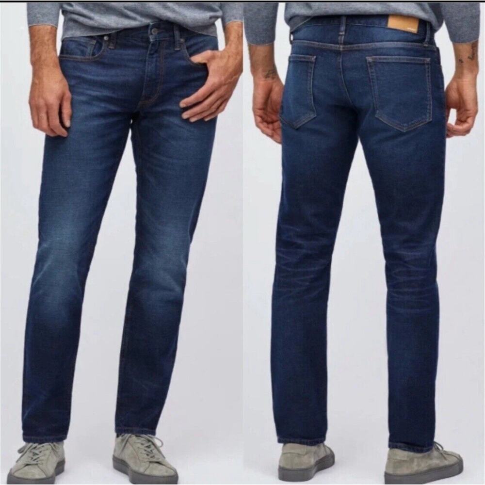 Bonobos Mens Stretch Eco Blue Jeans Medium‎ Organic Cotton Slim Fit Sz 38x30
